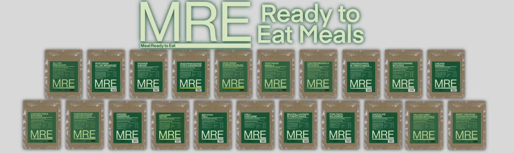 MRE Ready to Eat Wet Meals